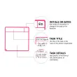 Cartes magnétiques pour tableau Scrum - 3 colonnes - Djois