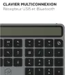 Clavier solaire - Sans fil - Azerty - Noir - Mobility Lab