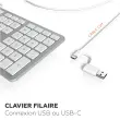 Clavier filaire - Blanc - Mobility Lab