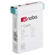 100 Fiches T pour planning - Taille 3 - Bleu clair - Nobo