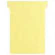 100 Fiches T pour planning - Taille 3 - Jaune - Nobo