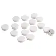 16 Aimants ronds - diam&egrave;tre 9 mm - Blanc 