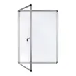 Vitrine d'int&eacute;rieur - BI-OFFICE 100 x 104,5 cm - 12 x A4 - Fond laqu&eacute; 