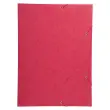 Chemise 3 rabats et élastique A3 - Rouge - EXACOMPTA
