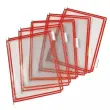 10 Poches &agrave; pivots TARIFOLD A4 - rouge 