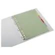 jeu d'intercalaires multicolores carte 180G - A4 - 6 onglets neutres