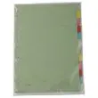 Jeu d'intercalaires carte 2/10E format A4 - 12 touches