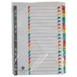 Jeu d'intercalaires alphab&eacute;tiques A4 20 onglets multicolores - FIDUCIAL 