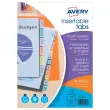 Jeu d'intercalaires en plastique AVERY pour format A4 - 8 onglets personnalisables