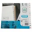 jeu d'intercalaires alphabétiques ELBA - Carte blanche 180 g - A4 - 18 onglets bicolores