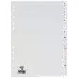 Jeu d'intercalaires alphabétiques ELBA - Carte blanche 180 g - A4 - 26 onglets bicolores