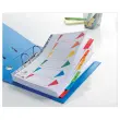 jeu d'intercalaires num&eacute;riques Readyindex AVERY - Carte blanche 180 g - A4 - 6 onglets plastifi&eacute;s multicolores 