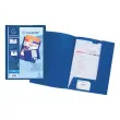 10 Chemises personnalisables 2 rabats - Kreacover EXACOMPTA - Bleu