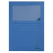 100 Pochettes coins papier à fenêtre cristal - bleu vif - EXACOMPTA