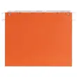 25 Dossiers suspendus pour tiroirs kraft recyclé - Fond 30 mm - Orange
