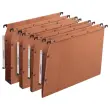 25 Dossiers suspendus à pressions - Pour armoires - Fond 15 mm - Orange - ELBA