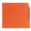 25 Dossiers suspendus pour armoires - kraft recycl&eacute; - Fond 30 mm - Orange 
