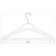 20 Cintres plastique – Noir – Alba