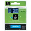 Ruban D1 S0720710 - 7 m x 9 mm - Texte noir sur fond bleu - Dymo