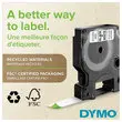 Ruban D1 S0720720 - 7 m x 9 mm - Texte noir sur fond rouge - Dymo 
