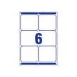 100 planches de 6 étiquettes adresses opaques pour imprimantes laser AVERY 99,1x93,1mm