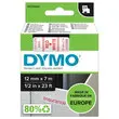 Ruban pour titreuse D1 - 7 m x 12 mm - Texte rouge sur fond blanc - Dymo