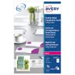 Boîte de 75 cartes de correspondance mat laser - 210x 99 mm - AVERY