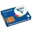 Ramette de papier couleur fluorescente A4 - Trophée 80g - Orange Fluo - CLAIREFONTAINE