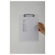 Plaque porte-bloc transparente