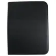 Porte-bloc conférencier à zip - polyuréthane noir