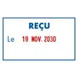 Dateur Metal Line 5460 L1 &ndash; Formule &laquo;&nbsp;Re&ccedil;u le&nbsp;&raquo; -TRODAT 