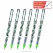 6 Stylos roller pointe métal Eye 157 - Écriture moyenne - Vert - UNI-BALL