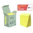 24 Blocs de notes repositionnables recyclées - 3,8 x 5,1 cm - Jaune - Post-It