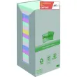 16 Blocs notes repositionnables recyclées - 76x 76 mm - Couleurs assorties - Post-It