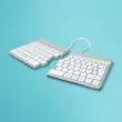Clavier ergonomique Split Break blanc