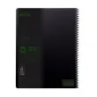 4 Cahiers Rhodia polypropylène recyclé + 1 offert - 160 pages A4+ Ligné. Noir