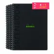 4 Cahiers Greenbook rigide + 1 offert - A4+ - 5x5 - 160 pages - Rhodia