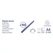 Boite 100 reliures spirales plastique 16mm - Noir - EXACOMPTA