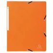 Chemise à élastique sans rabat carte lustrée 400gm² - A4 - Orange - Exacompta