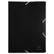 Chemise à élastique 3 rabats Polypropylène 4/10e Opaque Eco - A4 - Noir - EXACOMPTA