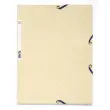 Chemise 3 rabats &agrave; &eacute;lastiques carte lustr&eacute;e 400g/m2 &reg; - A4 - Couleurs assorties pastels - EXACOMPTA 