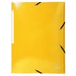 Chemise à élastiques 3 rabats Maxi capacity carte lustrée pelliculée 425gm² Iderama A4 - Jaune - EXACOMPTA