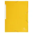 Chemise à élastiques Maxi capacity carte lustrée 425gm² - A4 - Jaune - EXACOMPTA