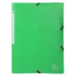 Chemise à élastiques 3 rabats PP OPAK - A4 - Vert clair - EXACOMPTA