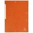 Chemise à élastiques Maxi capacity carte lustrée 425gm² - A4 - Orange - EXACOMPTA