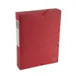 Boite de classement Exabox Dos 60mm Carte lustrée Scotten - A4 - Rouge - EXACOMPTA