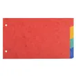 Intercalaires pour fiches bristol en carte lustrée 225g/m2 4 positions - 125x200mm - EXACOMPTA