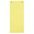 Paquet 100 fiches intercalaires horizontales unies perforées - 105x240mm - Jaune - EXACOMPTA