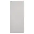 Paquet 100 fiches intercalaires horizontales unies perforées - 105x240mm - Gris - EXACOMPTA