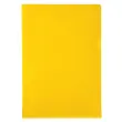 Sachet de 10 pochettes coin PVC lisse haute r&eacute;sistance 13/100e - A4 - Jaune - EXACOMPTA 
